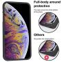 iPhone Xs Max Case, Anuck Soft Silicone Gel Rubber Bumper Case Anti-Scratch Microfiber Lining Hard Shell Shockproof Full-Body Protective Case Cover for Apple iPhone Xs Max 6.5" 2018 - Black