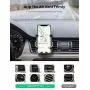 UGREEN Car Phone Holder Air Vent Mount Gravity Auto Clamp Retractable Cradle Clip Compatible for iPhone SE 11 Pro Max XR XS 8 7, Samsung S20 S10 A71 A70