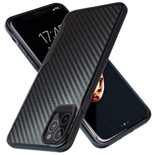 iPhone 11 Pro Case | 10ft. Drop Tested | Carbon Case | Ultra Slim | Lightweight | Scratch Resistant | Wireless Charging | Compatible with Apple iPhone 11 Pro - Black