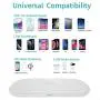 CHOETECH Dual Wireless Charger 5 Coils Qi Certified Fast Wireless Charging Pad Compatible with iPhone 11/11 Pro/11 Pro Max/SE/XS Max/X Samsung Galaxy Note 10/S20/S20+/S10 AirPods Pro Adapter Included CHOETECH Dual Wireless Charger 5 Coils Qi Certified Fast Wireless Charging Pad Compatible with iPhone 11/11 Pro/11 Pro Max/SE/XS Max/X Samsung Galaxy Note 10/S20/S20+/S10 AirPods Pro Adapter Included