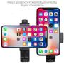 2 Pack Phone Mount Tripod Adapter - Universal Cell Phone Clamp Holder, Tripod Firm Attachment for iPhone, Galaxy and Other Smartphones