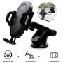 Car Mount for Cell Phone Dashboard Windshield Smartphone Holder Stand Black Compatible iPhone 11 Pro XS Max X XR 8 Plus Samsung Galaxy S20 S10 S9 S8 Note 10 9 and More
