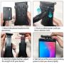 Sunjoyco Car Cup Holder Mount for Phone Tablet, 2-in-1 Car Cradles Adjustable Gooseneck Holder Compatible with Apple iPhone iPad Pro Air Mini, Samsung Galaxy Tab, All Smartphones & 7"-11" Tablets