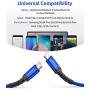USB C to USB C Fast Charging Cable 100W 10ft, JSAUX 5A USB Type C Cable Compatible with MacBook Pro 2019 2018, iPad Pro 2019 2018, Samsung Galaxy S20 S20+ S20 Ultra Note 10 Plus A80, Pixel 3/3a/2-Blue