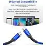 USB C to USB C Fast Charging Cable 100W 10ft, JSAUX 5A USB Type C Cable Compatible with MacBook Pro 2019 2018, iPad Pro 2019 2018, Samsung Galaxy S20 S20+ S20 Ultra Note 10 Plus A80, Pixel 3/3a/2-Blue