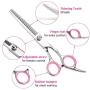 OBloved Dog Grooming Scissors Kit, 8pcs Stainless Steel Pet Grooming Scissors， Trimming Shears kit-Thinning, Straight, Curved Shears and Comb for Cat Pet