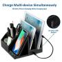 EasyAcc Fast Wireless Charger Desk Organizer USB Charging Station, Multi-Device iPhone iPad Tablet Charging Station Dock Stand, Induction Charger for iPhone 11 Pro X XS MAX XR 8, Samsung S10 S10e S9