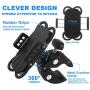 Bike Phone Holder Mount,Universal Premium Motorcycle Cell Phone Mount,Anti Shake and Stable Adjustable 360°Cradle Handlebar Holder Bicycles,Stroller or Motorbike for iPhone 11,8, 7 Xs/Samsung/GPS