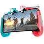 EEkiiqi Mobile Game Phone Grip Controller for PUBG Mobile Controller Gaming Grip and Gaming Trigger for Knives Out/Rules of Survival for 4.5-6.5inch Compatible with Most Phones XS MAX (Blue/Red)