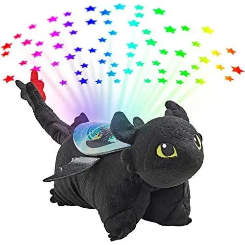 Pillow Pets NBC Universal How to Train Your Dragon Toothless Sleeptime Lite 16" Stuffed Animal Plush Toy