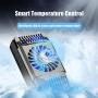 Fanbiya Cell Phone Cooler, Mobile Gaming Cooling Rapid Chill Thermo-Electric Cooler PUBG COD USB Powered Quiet Cooler for Android iOS Chicken Dinner (Black)