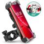 Bovon Anti-Shake Bike Phone Mount, 360° Rotation Universal Bicycle Motorcycle Phone Mount Holder Stand Cradle Clamp Compatible with iPhone 11 Pro Max/X/XR/XS MAX/8/7 Plus, Samsung Galaxy S10/S10e/S10