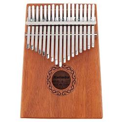 【Happy Shopping Day】OriGlam 17 Key Kalimba Mbira Thumb Piano, Finger Piano/Mbira 17 Tone Musical Toys with Engraved Notation, Hammer, Music Book for Music Lovers Beginners and Child