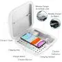 Phone Cleaner case, Cell Phone Wireless Charging Station, Multifunctional Cleaner Box Smartphone Cleaning Case Compatible for Airpods Pro iWatch iPhone 11 Pro Max 8 X XR XS Samsung Galaxy S10 Plus