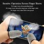 Mobile Game Controller Finger Sleeve Sets 6 Pack,Anti-Sweat Breathable Soft Touch Screen Sensitive Shoot and Aim Keys for Pubg Mobile/Knives Out/Rules of Survival,iPhone/iPad/Android Accessories