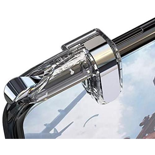 TTi Mobile Game Triggers Controller, Joystick Pocket Egg Gamepad Joypad, No Delay Shoot Aim Fire Keys, PUBG Gameplay Accessories, Defeat The Enemy (4.5-6" Phone) (A Pair Triggers)