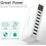 Multi USB Charger Charging Station, slitinto 8-Port USB Charger Station with LCD Display, Desktop USB Station Compatible iPhone X / 8/7 / 7Plus / 6s / 6Plus, iPad, Samsung Galaxy/Note and More Multi USB Charger Charging Station, slitinto 8-Port USB Charger Station with LCD Display, Desktop USB Station Compatible iPhone X / 8/7 / 7Plus / 6s / 6Plus, iPad, Samsung Galaxy/Note and More