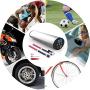 fineed Portable Air Compressor Pump, 12V DC Hand-Held Tire Inflator, 150 PSI Electric Auto Pump for Car,Motorcycle,Bike,Toys,USB Rechargeable, Easy to Read W/Digital Pressure Gauge