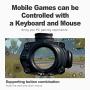 PXN K10 Wireless Keyboard and Mouse Converter Adapter for iOS, Android, PUBG Mobile Mouse Keyboard Converter - Black