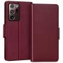 FYY Case for Samsung Galaxy Note 20 Ultra 6.9", Luxury [Cowhide Genuine Leather][RFID Blocking]Wallet Case,Flip Folio Case with Kickstand Function and Card Slots for Galaxy Note 20 Ultra 6.9" Wine Red