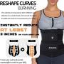 ANGOOL Neopren Sweat Waist Trainer Corset for Women Weight Loss with YKK Zipper,Trimmer Belt Body Shaper Cincher