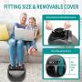 Nekteck Foot Massager Machine with Heat, Shiatsu Foot Massagers with Handle Design, 6 Mode with Kneading Rolling, Air Compression and Built-in Heat Function,Relax for Home or Office Use,Fit to Size 12