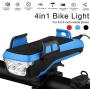 Bicycle Lights, Multi-Function Night Riding Lights, Can Be Used As Mobile Phone Holders, Mobile Power Supplies and Car Bells, Suitable for Bicycle Riding Accessories