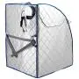 Durasage Infrared IR Far Ion Portable Indoor Personal Spa Sauna with Air Ionizer, Negative Ion Generator and Heating Foot Pad with Chair Durasage Infrared IR Far Ion Portable Indoor Personal Spa Sauna with Air Ionizer, Negative Ion Generator and Heating Foot Pad with Chair