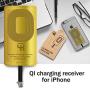 QI Receiver for IPhone 5- 5c- SE- 6- 6 Plus- 7- 7 Plus- IPhone Wireless Receiver- QI Receiver- Charging Receiver - QI Wireless Receiver IPhone- QI Wireless Charging Adapter