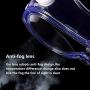 Safety Goggles Outdoor Anti Droplet Anti Fog Eye Protector Protective Glasses Splash Safety Goggles Prevent Dust Droplets Saliv Gas (Indirect Vent & Anti-Fog)