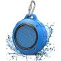 Outdoor Waterproof Bluetooth Speaker,Kunodi Wireless Portable Mini Shower Travel Speaker with Subwoofer, Enhanced Bass, Built in Mic for Sports, Pool, Beach, Hiking, Camping (Blue)