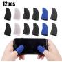 DesertCreations Gaming Finger Sleeve,Mobile Game Controllers Touchscreen Finger Sleeve,Anti-Sweat Breathable Touchscreen Finger Sleeve,12 Pcs