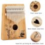 Yao Space Thumb Piano Kalimba 17 Keys,Portable Finger Piano with English Study Instruction, Tune Hammer and Storage Bag, Piano Gifts for Kids and Adults Beginners