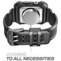 SUPCASE [Unicorn Beetle Pro] Case for Apple Watch 3, Rugged Protective Case with Strap Bands for Apple Watch Series 3 2017 Edition [42mm, Compatible with Apple Watch 42mm 2015 2016 ] (Black)