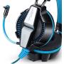 KOTION EACH GS700 3.5mm Gaming Game Headset Headphone Earphone Headband with Mic Stereo Bass LED Light for PS4 PC Computer Laptop Mobile Phones (Blue)