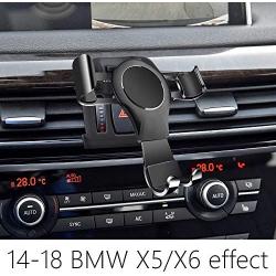 LUNQIN Car Phone Holder for 2014-2018 BMW X5 X6 SUV sDrive35i xDrive35i 40e 35d F15 F16 Auto Accessories Navigation Bracket Interior Decoration Mobile Cell Phone Mount