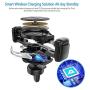 ABLEGRID Wireless Car Charger, 10W/7.5W Qi Fast Charging Air Vent Car Mount Phone Holder for iPhone Xs/Xs MAX/X/XR/8+/8 Galaxy S10+/S10/S9+/S9/S8+/S8 and More