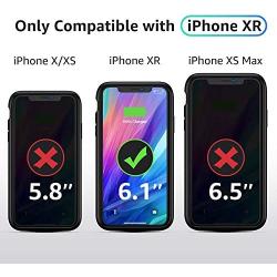 Lonlif Battery Case for iPhone XR, 5000mAh Protective Charging Case Portable Rechargeable Battery Pack Extended Slim Charger Backup Power Bank(6.1 inch)-Black