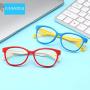 MARIDA Kids Blue Light Blocking Glasses Anti-Glare Protection Anti-Eyestrain Anti UV Glasses for Computer or Tv, Smartphone Screens, Boys Girls Age 3-10 Blue&Yellow