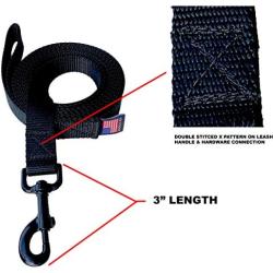 Enterprises Dog Leash Lead 4 Foot with Swivel Snap Bolt Made in The USA of 1" Polypro Heavy Weight Webbing 16 Great Economical Animal Leash