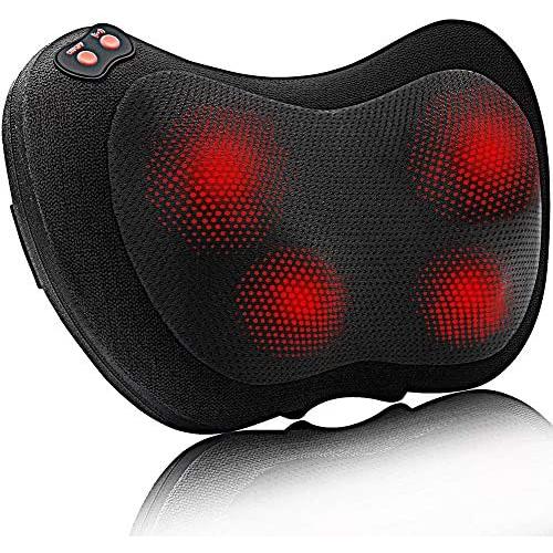 Papillon Electric Back Massager for Neck Back Pain Relief, Shiatsu Shoulder Foot Massage Pillow with Heat, Birthday Gifts for Men/Women/Wife/Husband,Deep Tissue Kneading for Waist,Legs,Body Muscle