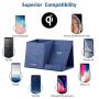 Lecone 10W Fast Wireless Charger with Desk Organizer Qi Certified Fabric Induction Charger Stand Pen Pencil Holder Compatible iPhone Xs MAX/XR/XS/X/8/8 Plus, Samsung S10/S9/S9+/S8/S8+/Note 10, Black