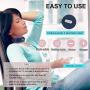 Neck Massager with Pulse Heated, Smart Portable Cordless Neck Massage Equipment, 3 Modes 15 Speeds Electric Pulse Massage Gifts for Women Men Dad Mom, Use at Home Office Travel (Blue)