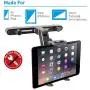 Macally Adjustable Car Seat Headrest Mount and Holder for Apple iPad Air / Mini, Samsung Galaxy Tab, Kindle Fire, Nintendo Switch, and 7" to 10" Tablets (HRMOUNT)