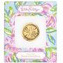 Lilly Pulitzer Cell Phone Gold Metal Stability Tech Ring, Citrus