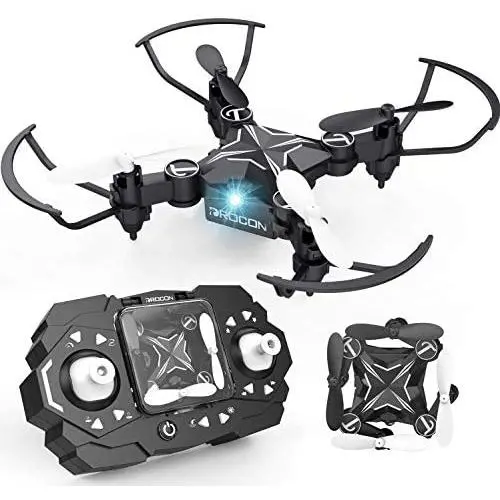 DROCON Mini Drones for Kids, Portable Pocket Quadcopter with Altitude Hold Mode, One-Key Take-Off & Landing, 3D Flips and Headless Mode, Easy to Fly for Beginners DROCON Mini Drones for Kids, Portable Pocket Quadcopter with Altitude Hold Mode, One-Key Take-Off & Landing, 3D Flips and Headless Mode, Easy to Fly for Beginners