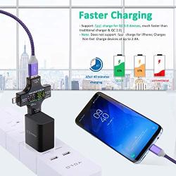 [4-Pack] QC 3.0 USB Wall Charger, Besgoods 18W QC 3.0 USB Charger Adapter Fast Charging Block Compatible Wireless Charger, Samsung Galaxy S9 S8/Note 8 9, iPhone, iPad, LG, HTC 10 and More