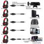 Gaming Headset for PS4, Xbox One, PC, DIWUER Stereo Over Ear Headphones with Mic, Noise Cancelling for Laptop Mac Nintendo Switch Smartphones (Red)