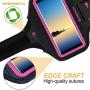 Galaxy Note 10+/9/8 Armband,RUNBACH Sweatproof Running Exercise Gym Cellphone Sportband Bag with Fingerprint Touch/Key Holder and Card Slot for Samsung Galaxy Note 10+/Note 9/Note 8 (Pink)