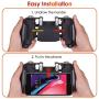 Qoosea Compatible with PUBG Mobile Controller Mobile Game Controller Sensitive Shoot and Aim Keys L1R1 Shooter Handle Grip Controller for Android IOS Joysticks PUBG Knives Out Rules of Survival